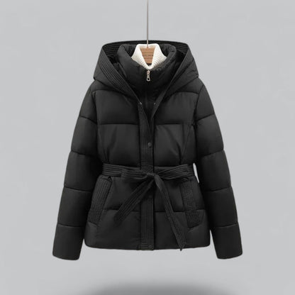 Arctic Luxe Belted Winter Parka Coat