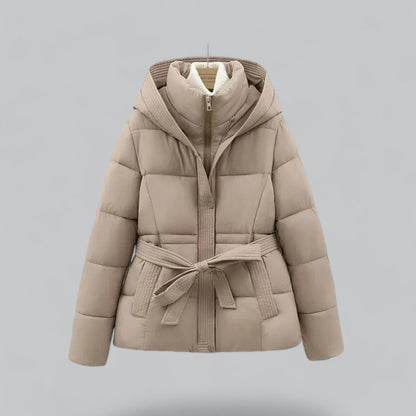 Arctic Luxe Belted Winter Parka Coat