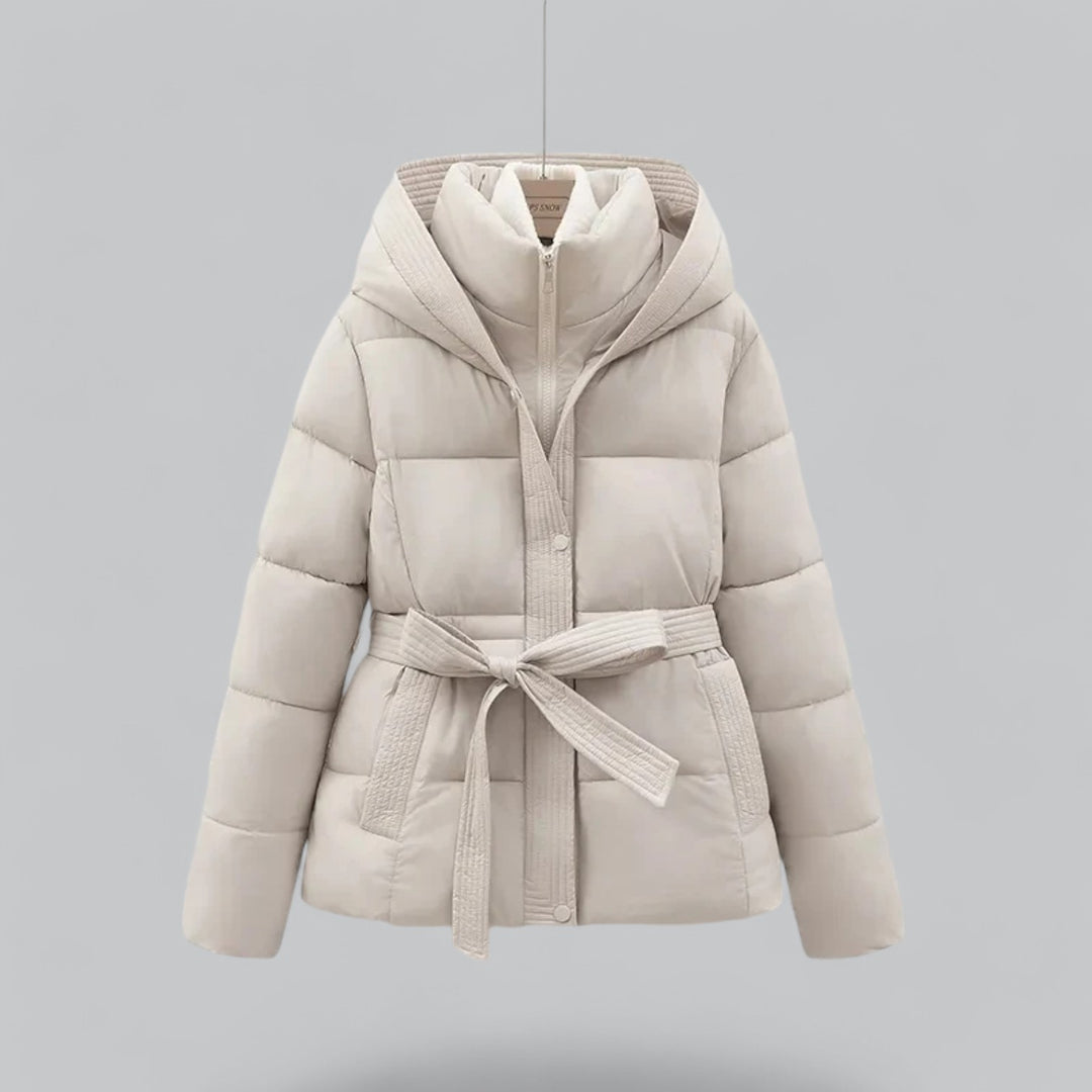 Arctic Luxe Belted Winter Parka Coat