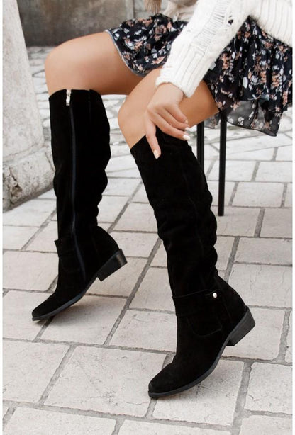 Celestia Luxe Knee-High Leather Boots